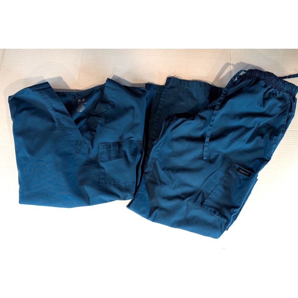 Dagacci Women's Scrub Set - Teal Blue Large